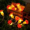 3D Светодиодная гирлянда Грибы Декор в стиле Cottagecore для Спальни На Батарейках Милые Подарки-Грибы для Вечеринки Свадьбы