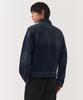 Musinsa Standard Denim Zip-Up Western Jacket [Dark Blue]