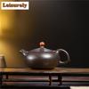 250 мл традиционный исинский фиолетовый глиняный чайник ручной работы A Stroke Of Luck чайник из необработанной руды, желтый глиняный чайник Zisha чайный сервиз чайный подарок