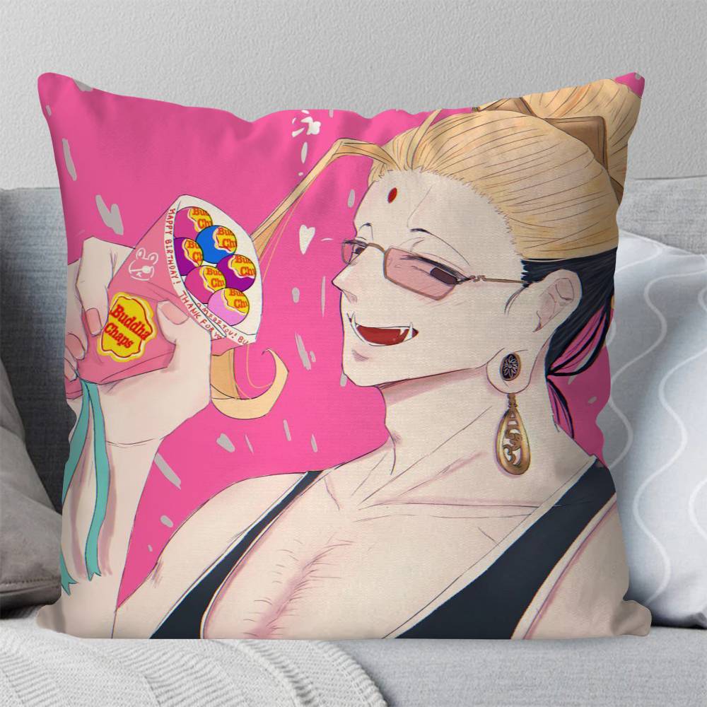Buddha Anime RRecord Of Ragnarok Pillow Case Fashion Square Pillowcase Bedroom Sofa Room Ins Decoration Leisure