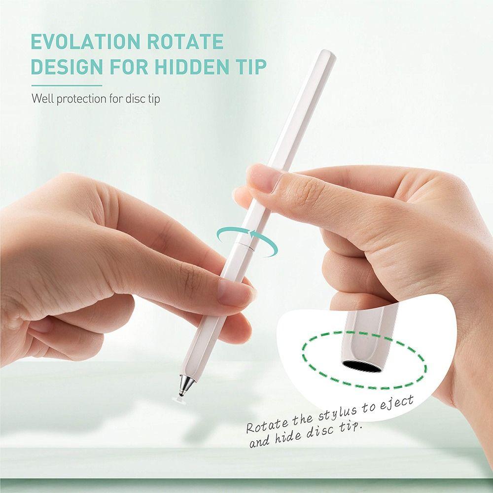 Replaceable Stylus Pen Transparent Disc Tip Capacitive Touch Pencil Professional Touch Screen Pen