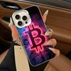 Bitcoin Pattern Art Phone Case For iPhone 11 12 13 14 15 16Pro Max Plus white silver  Phone Cover