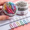 50PCS Zinc Zinc Alloy Metal Paper Clips Creative Binder Clamps Mini Bookmark Clip  Office