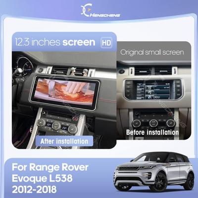 12,3 дюйма Для Range Rover Evoque L538 2012-2018 Автомобильный мультимедийный проигрыватель GPS-навигация Android12 8 ядер 8+128 ГБ CarPlay 4G 360 камера
