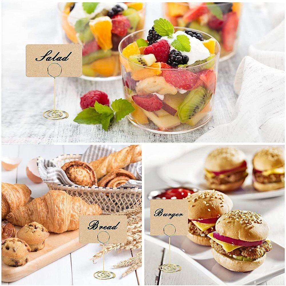 Heart Shape Picture Cards Display Stand Table Numbers Holder Photos Clips Clamps Stand Place Card