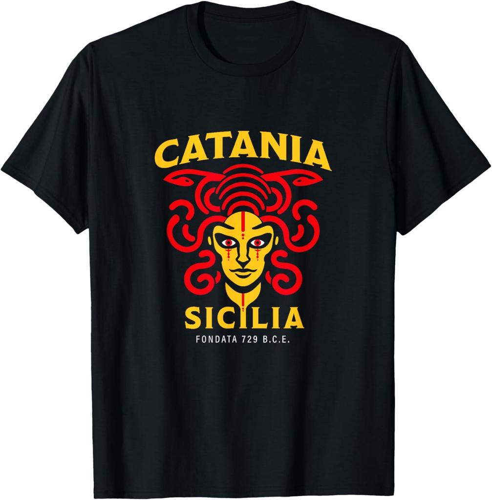 student Cotton T-shirt LIMITED Sicilian Catania Sicilia Design Medusa Trinacria Sicily T-Shirt