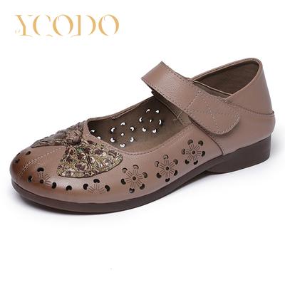 Летняя женская обувь, дышащие сандалии с открытым носком и бантом, женские сандалии