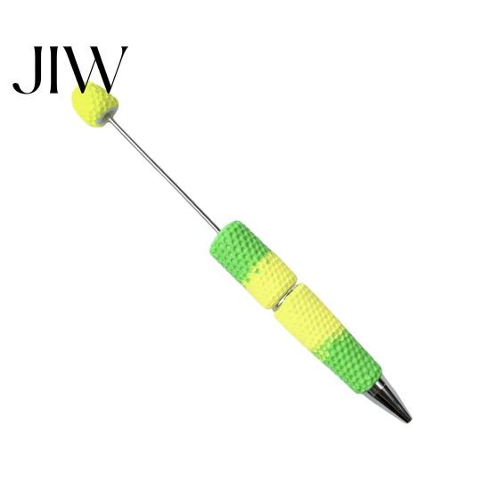 Novelty Rainbow Pens DIY Beadable Pen, Colorful Fancy Beaded Crafting Ballpoint Gift for Students, Party Favors, Creative Office Supplies Decorative