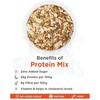 True Elements Protein Mix Seeds 125 г - семена тыквы, семена арбуза, миндаль и соевые орехи, растительные белковые закуски, диетические закуски