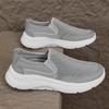 2025 Men Mesh Loafers Walking Shoes Outdoor Summer Flats Black Fitness Sports Sneakers Comfortable Big Size 39-48