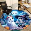 1pc Spooky Picnic Carpet for Office Non Slip, Round Carpet, Soft & Comfortable, Carpet for Office, Lightweight Round Floor Mat