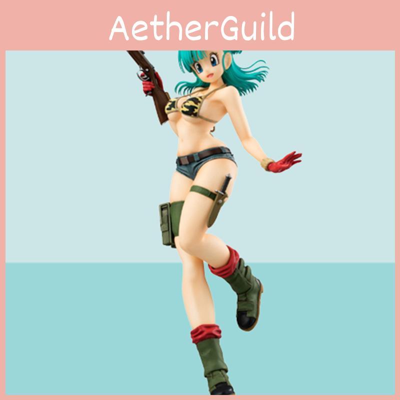 Фигурка девушки из Dragon Ball из ПВХ, в мультяшном аниме-стиле, Булма в военной форме, бикини