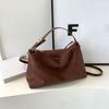 Винтажная женская однотонная сумка-ведро маленькая через плечо осенне-зимняя матовая кожа регулируемый плечевой ремень для работы, путешествий CLE