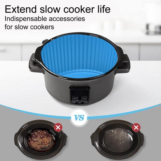 Подкладка для плиты, практичная многоразовая однотонная кастрюля 7QT 8QT с медленным отделением, кухонные аксессуары