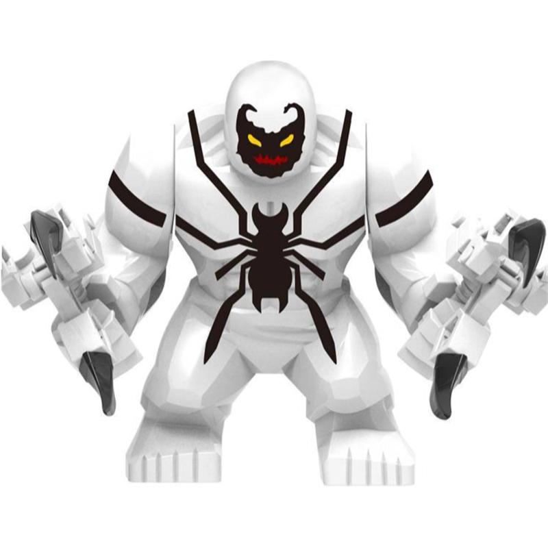 Слепые коробки Мини Строительные Блоки X654 Фигурки Большой Гоблин Человек-паук Железный Человек Веном Капитан Ястреб Дэдпул Броня Рождественские Подарки Игрушки