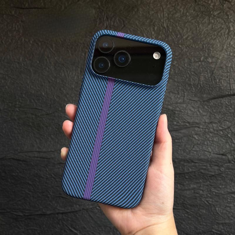 Для iPhone 17 16 Pro Max Чехол Жесткий Матовый Текстура Углеродного Волокна Защита от Отпечатков Пальцев Для iPhone 16 plus Чехол Ударопрочный Бампер