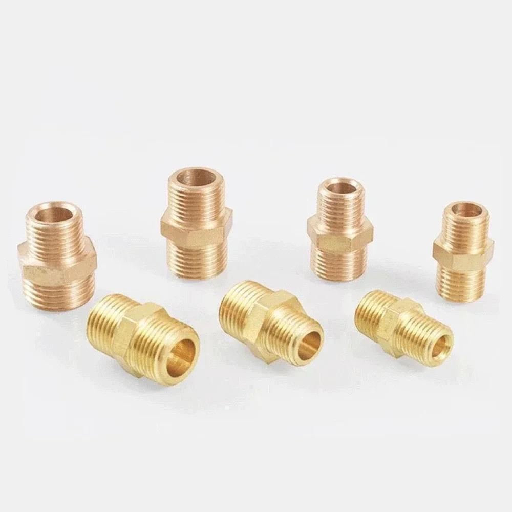 М8 М10 М12 М14 М16 М18 М20 Метрический x 1/8" 1/4" 3/8" 1/2" 3/4" BSP Наружный Латунный Шестигранный Ниппель Соединитель Трубный Фитинг Муфта