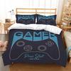 Пододеяльник Наволочка Двух- или Трехпредметный Геймпад 3D Цифровая Печать Полиэстер Шлифовка