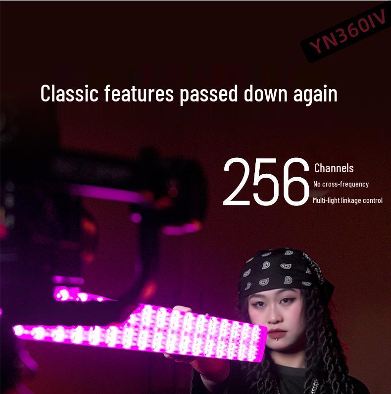 Yongnuo YN360IV RGB Ручной световой стик, Беспроводной, 24 Вт, Регулируемая цветовая температура, Четвертое поколение