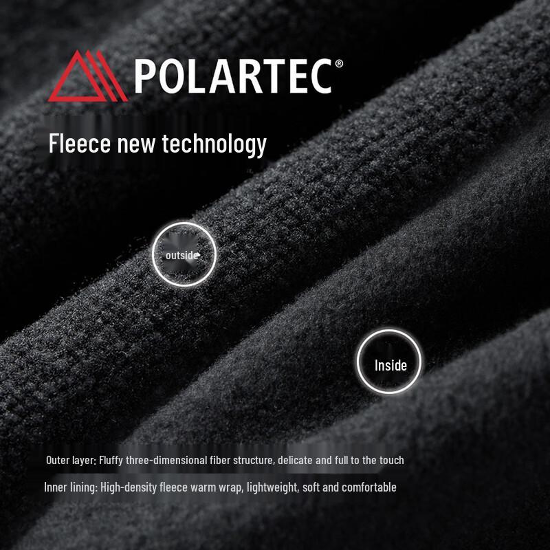 Женская футболка Biyinlefen с воротником-стойкой, длинным рукавом и флисом POLARTEC