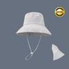 Korean Striped Bucket Hat Wide Brim Women's Sun Caps Ins Striped Fisherman Hat  Travel