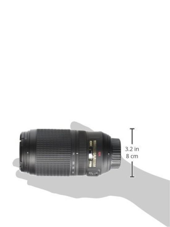 Телеобъектив Nikon с зумом VR Zoom Nikkor, совместимый с полноразмерным объективом AF-S 70-300 мм f/4.5-5.6G IF-ED