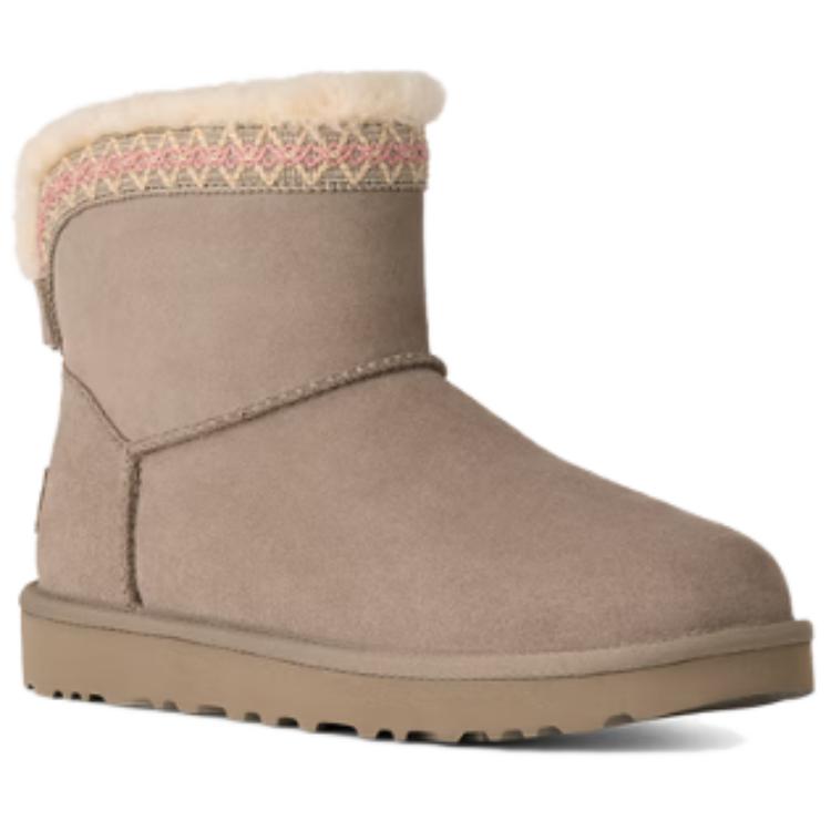 UGG Классические Новинка Короткие Снежные Ботинки Женские ботинки Серый 1174517-CBBLG