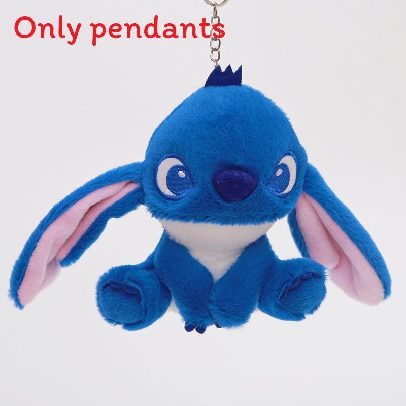 Плюшевый брелок Stitch с кольцом для ключей для украшения рюкзака и коллекционеров