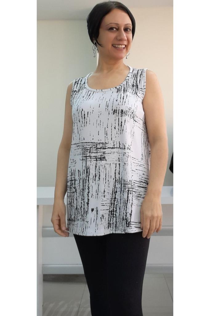 Женская стильная футболка большого размера, белая, черная, с рисунком, толстый ремешок, футболка из чесаного хлопка и вискозы