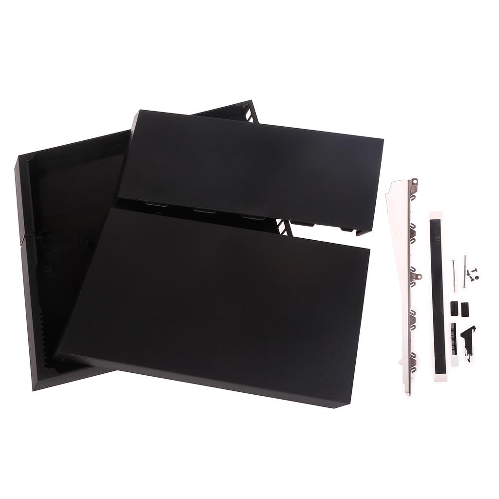 Game Machine Case Solid Color Shell Game Console Replacement Full Cover Housing for PS4 1200 Game Accessories Black