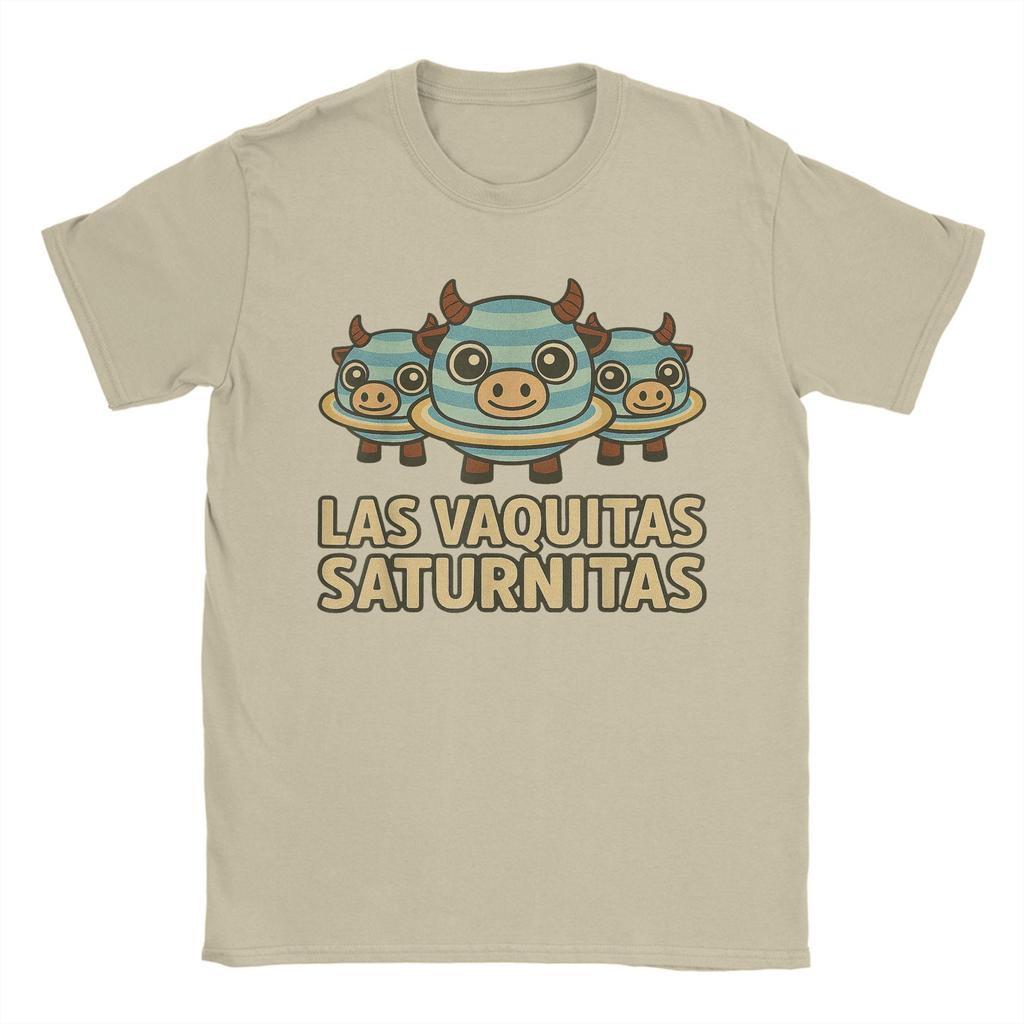 Повседневная футболка Летняя Las Vaquitas Saturnitas Смешная Итальянская Детская Футболка-мем Футболка для мужчин с коротким рукавом