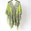 Long Sunscreen Thin Large Scarf Breathable Seaside Vacation Cloak Big Printed Flower Shawl  Beach