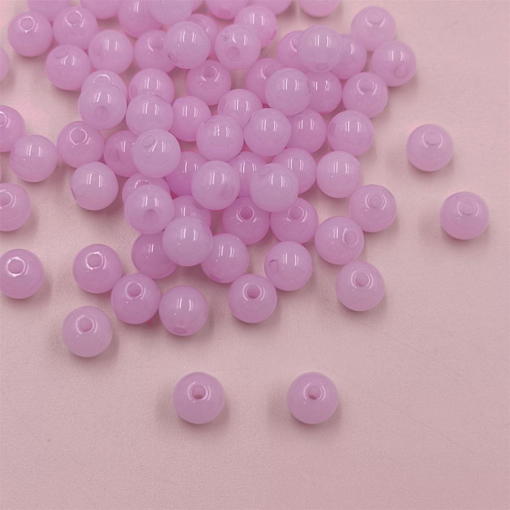 400 шт. 6 мм акриловые бусины желейного цвета DIY фурнитура ювелирные аксессуары браслет ожерелье одно отверстие кулон