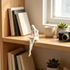 Plastic Edge Sitter Character Sculpture Minimalist Reading Figure Statue  Desktop Decor