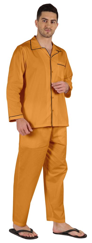 Inkmeso Мужские хлопковые пижамы, однотонная одежда для сна, одежда для дома, пижамный комплект с верхом и низом