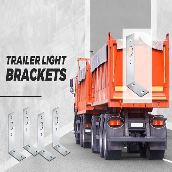 2 шт. кронштейны для фонарей прицепа, устойчивые к коррозии, универсальные, простые в установке, L-образные кронштейны для задних фонарей