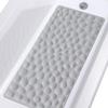 Bathroom Floor Mat Super Anti-slip Bathtub Mat Soft Bath Mat Home Decoration Stone Pattern Plastic Toilet Mat
