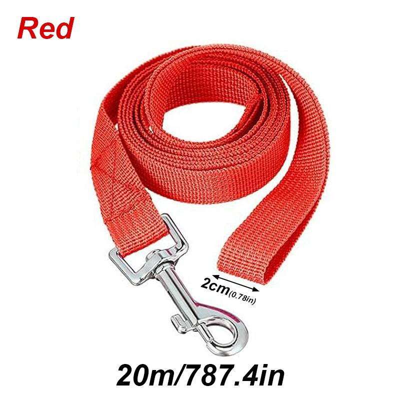 Веревка длиной 20 м Полипропилен Питомец Маленькая Большая Собака Прогулка Однотонный Поводок для питомца Тяговый трос Прочные Поводки из полипропиленового волокна