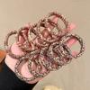 5/10pcs Leopard Print High Elastic Hair Ties Scrunchie High Elasticity Ponytail Holder Women Girls Hair Rings Rope Accessories