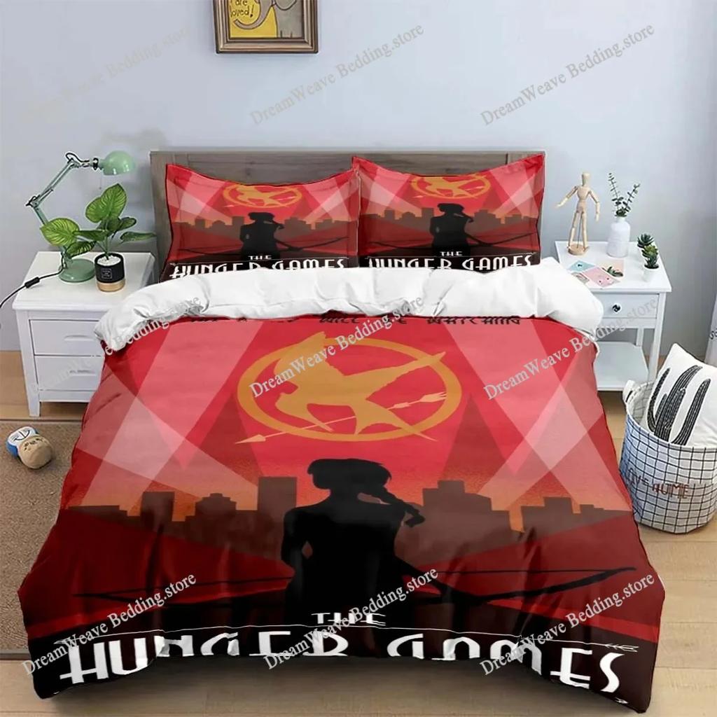 Голодные игры Мода Аниме 3D цифровая печать Постельное белье Пододеяльник Одеяло Кровать Молодежь Дети Девочки Мальчики Подарок Домашний Текстиль