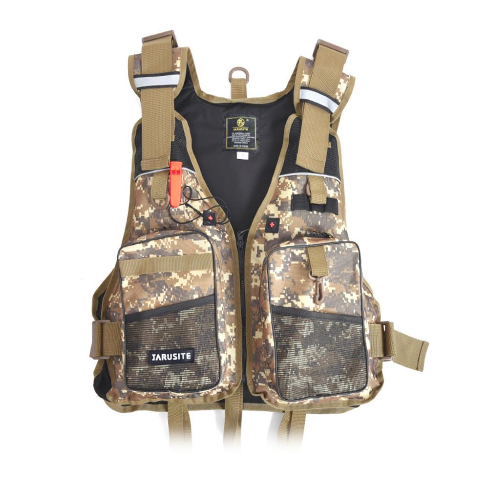 Outdoor Fishing Vest Sport Safety Life Jacket Fishing Jacket Fishing Tackle Floating Vest