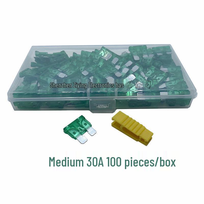 Набор автомобильных предохранителей: Ножевые предохранители малого, среднего и большого размера (1A, 3A, 10A, 15A)