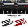 Настоящее Мягкое Углеродное Волокно Для Mazda 3 BP 2019 2020 2021 2022 2023 2024 2025 Mazda3 Axela LHD RHD Наклейка на Центральную Консоль Автомобиля