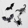 4 шт. нашивки с вышивкой животных, паук, скорпион, летучая мышь, пришивные нашивки, аппликации, сделай сам, для ремонта дыр, украшение одежды