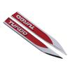 2Pcs/Pair Red Turbo Badge  Be Applied To Any Clean Flat Surface