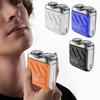 Men's Electric Shaver Double Head IPX7 Waterproof Mini Travel Rotary Razor Portable Hair Beard Trimmer Remover Tool Type-C Rechargeable