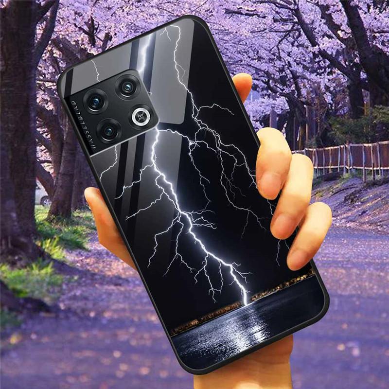 For OnePlus 10 Pro 5G Case 6.7'' Tempered Glass Starry Marble Hard Back Cover for One Plus 10Pro Funda Capa Oneplus10pro Coque