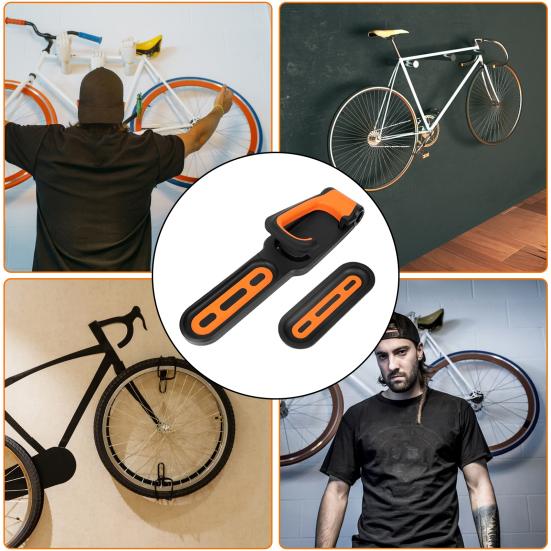 Bike Display Wall Mount Adjustable Vertical Heavy Duty MTB Road Mountain Bicycle Garage Wall Hanger Hook Holder Rack Bike Accessories