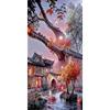 Picture By Number House Landscape Of Ancient Town Large Size Coloring By Numbers Drawing On Canvas Home Decoration