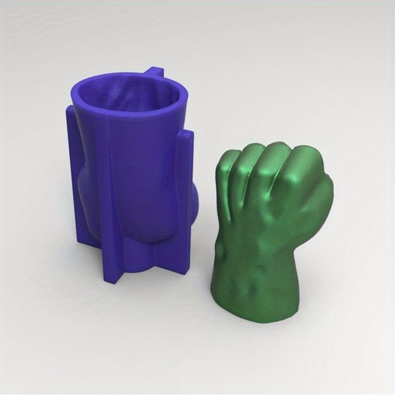 1 шт. 3D большой кулак силиконовая форма для глины, гипса, форма для свечи, силиконовая форма для мыла ручной работы для украшения дома